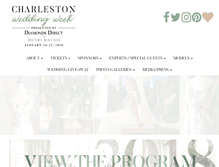Tablet Screenshot of charlestonweddingweek.com